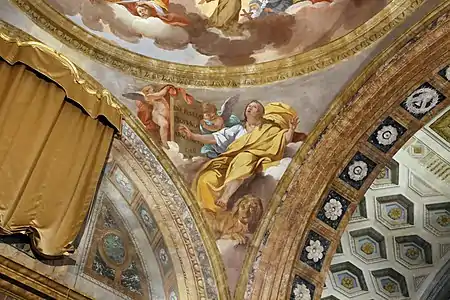 Profeta Daniele, quadratures sur figures de Vincenzo Meucci, église de San Leone (Pistoia)