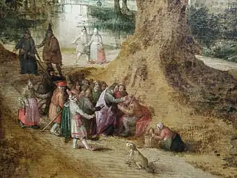 Jésus guérissant un aveugle (1608)Musée Geelvinck-Hinlopen, Amsterdam.