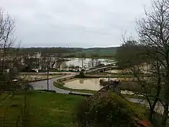 La Vingeanne en crue à Percey le Grand