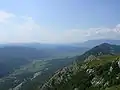 La vallée de Vipava vue du mont Nanos