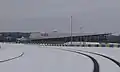 Vue du circuit sous la neige en février 2018