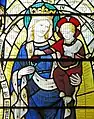 Vierge à l'enfant - vitrail de la cathédrale d'Ely