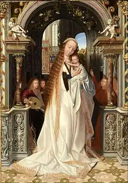 Vierge à l'enfant, vers 1509, de Quentin Metsys, musée des beaux-arts de Lyon