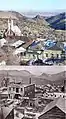 Virginia City vers 1870 et en 2007