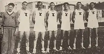 L'équipe en 1934.