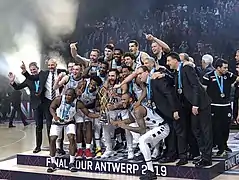 L'équipe championne d'Europe en 2018-2019.