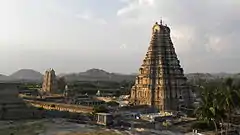 Le temple Virupaksha vu d'en haut