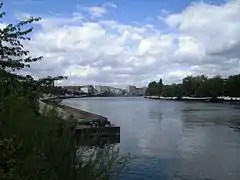 La Seine au niveau du port.