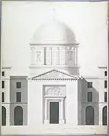 Dessin de la chapelle en 1780.