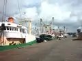 Bateaux de pêche dans le port d'IJmuiden.