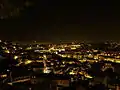 Vue panoramique de Lisbonne de nuit