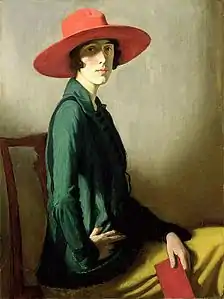 Lady with a Red Hat (1918), Glasgow, Kelvingrove Art Gallery and Museum. Portrait de Vita Sackville-West.