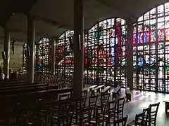 Dalle de verre, église Saint-Lazare de Lèves, 1956.