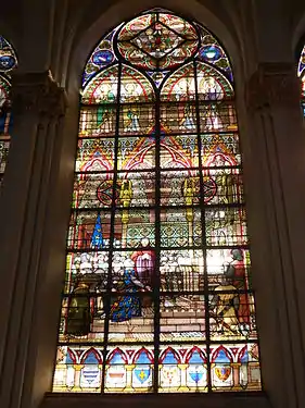 Le roi et ses chevaliers prient dans l'église de Bouvines avant la bataille.