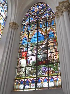 L'évêque de Beauvais Philippe de Dreux livre le comte de Salisbury à Jean de Nivelles, châtelain de Bruges.