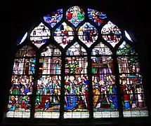 Vie de sainte Clotilde - vitrail du XVIe siècle, restauré par Édouard Didron en 1866