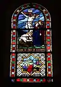 Marie au pied de la croix et pèlerins du mont Valérien.