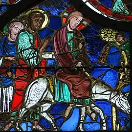 Vitrail de la cathédrale Notre-Dame de Laon, v. 1215