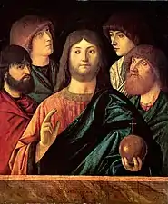 Vittore Carpaccio, Christ bénissant aux quatre apôtres, Fondazione Sorlini (Calvagese della Riviera).