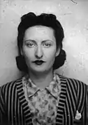 Portrait photographique de Vittoria Daubeuf dans les années 1940.