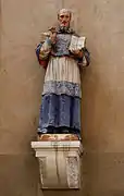 Statue dans l'église Saint-Hippolyte de Vivoin, Sarthe.