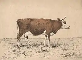 La Vache (1874) Lithographie.