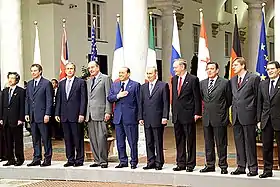 « Photo de famille » des participants au G8.