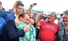Visite privée de Silvio Berlusconi le 11 septembre 2015.