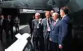 Avec visite du chef de l'état russe sur le stand