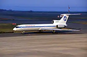 Un Vladivostok Air Tupolev Tu-154M similaire à celui impliqué.