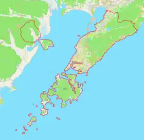 Voir sur la carte topographique de Vladivostok