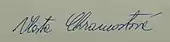 signature de Vlasta Chramostová