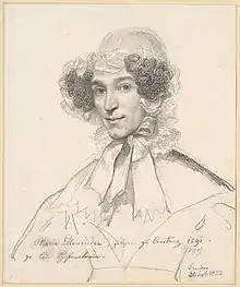 Portrait de la peintre Marie Ellenrieder (1832), Kupferstich-Kabinett.