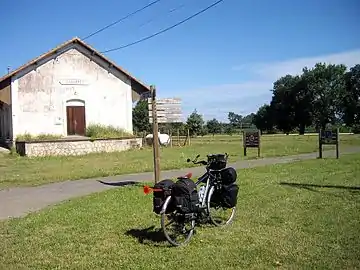 La voie verte du Marsan et de l'Armagnac à Gabarret