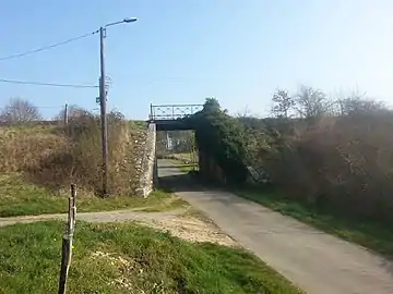 Le pont des Cloîtres à Fontgombault (36), en 2014.