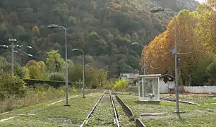 Voies vers la gare de Luchon.