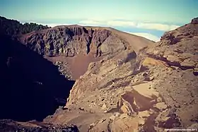 Vue du cratère du Volcán de San Juan.