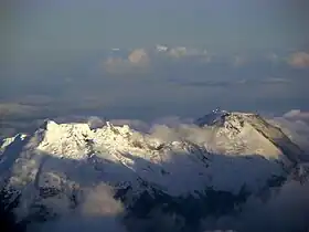 Vue aérienne du Nevado del Huila