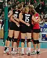 Le huddle utilisé pendant une rencontre de volley-ball.