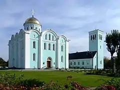 La cathédrale de la Dormition, construite par Mstislav II de Kiev en 1160  classée.