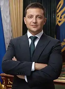 Volodymyr Zelensky Official portrait.