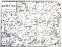 Description de l'image Vologda Governorate map.jpg.