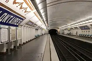 La station avec la rénovation achevée, en avril 2019.