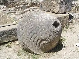 Meule gisante à olives - Volubilis