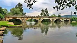 Le pont sur l'Ognon.