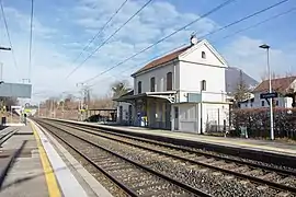 L'intérieur de la gare vu depuis le Sud.