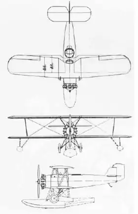 vue en plan de l’avion