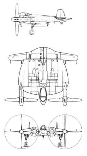 vue en plan de l’avion