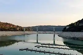 Pont de la Pyle, lors d'un niveau d'eau abaissé