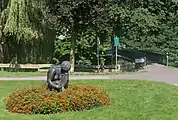 Sculpture près de passerelle sur den Berkel